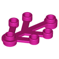 Lego Magenta Part 2423 Plant Leaves 4 x 3