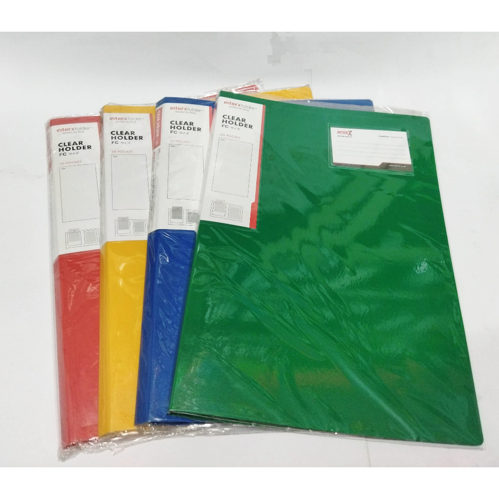 

Inter X Folder Clear Holder Folio 20 Pocket CHX 120F
