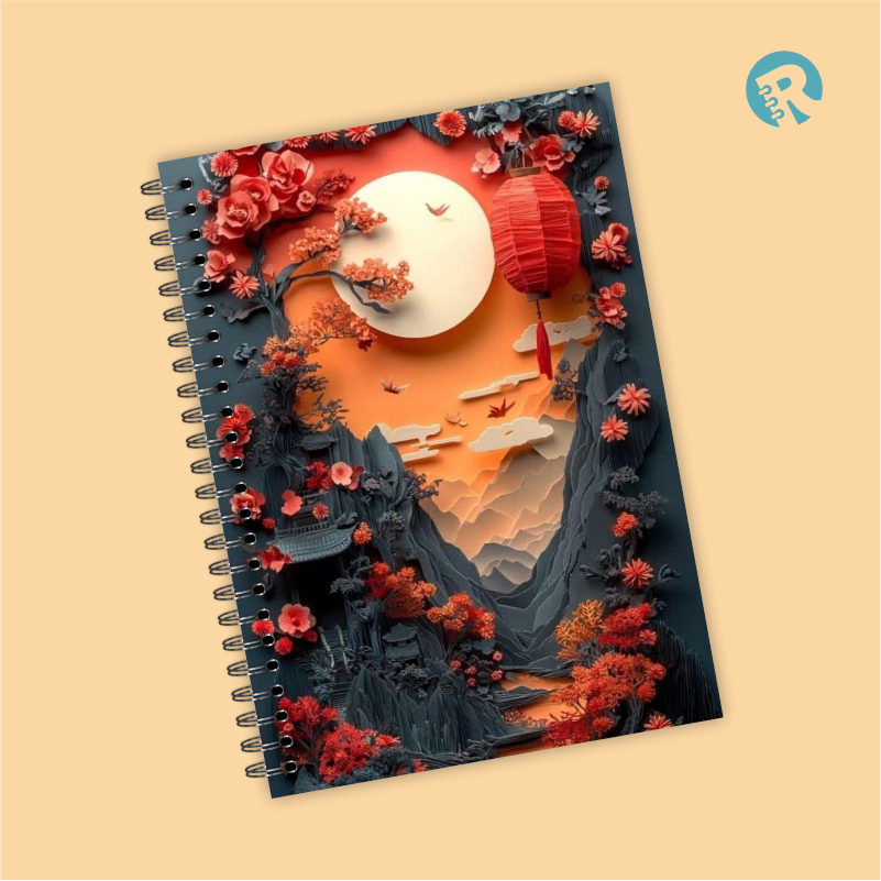 

Ringbook Softcover A5 Buku Catatan Garis/Polos pemandangan 3d part1