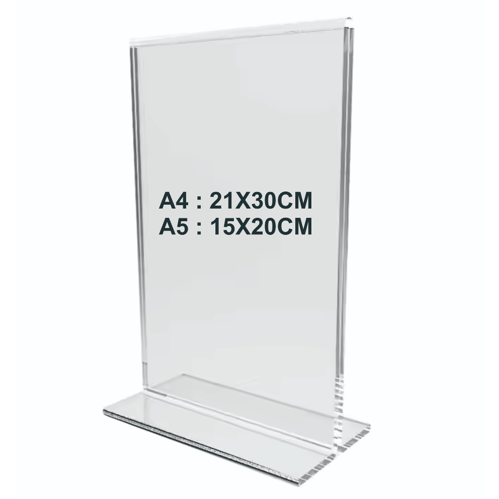

TEMPAT BROSUR / TENT HOLDER / TENT CARD AKRILIK DISPLAY