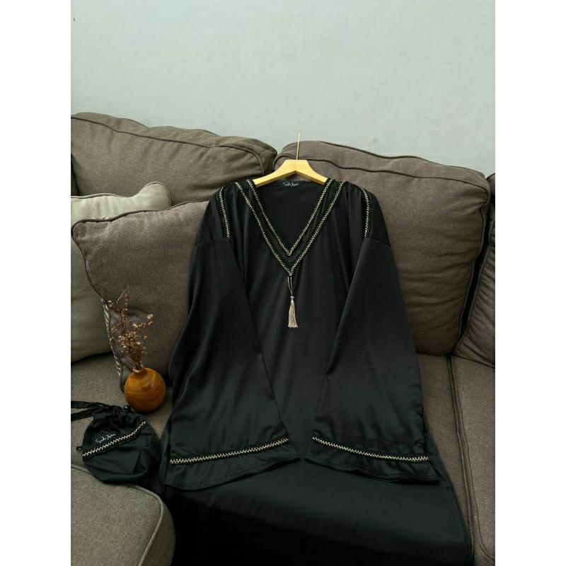 abaya sholat/ abaya sholat hitam/ abaya sholat travelling