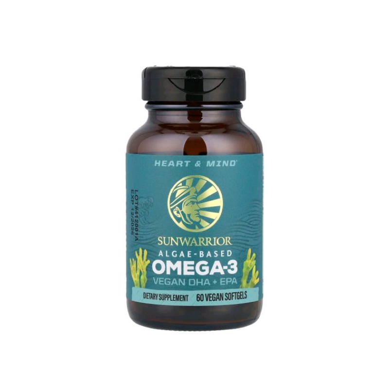 Sunwarrior Algae-Based Omega-3 Vegan DHA + EPA 60 Vegan Softgels