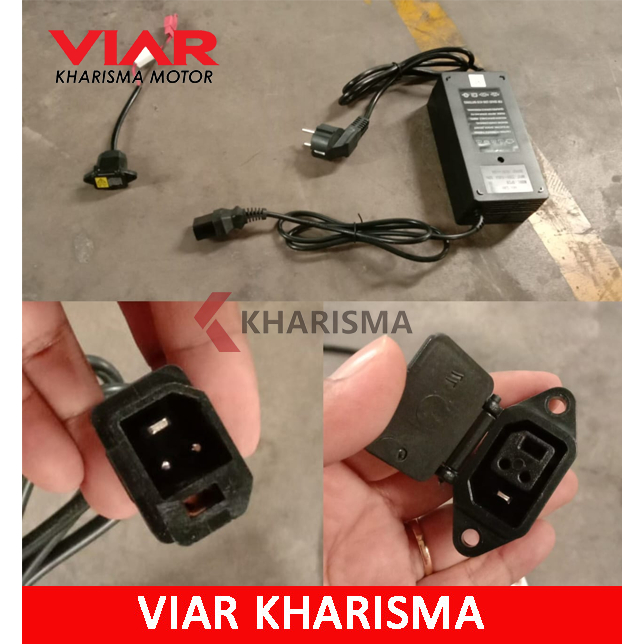 Charger Battery E-Bike Akasha Akasha1 A2 Akasha2 Akasha3 A2 ER1 RE3 RE4 Sepeda Listrik Viar Kode Par
