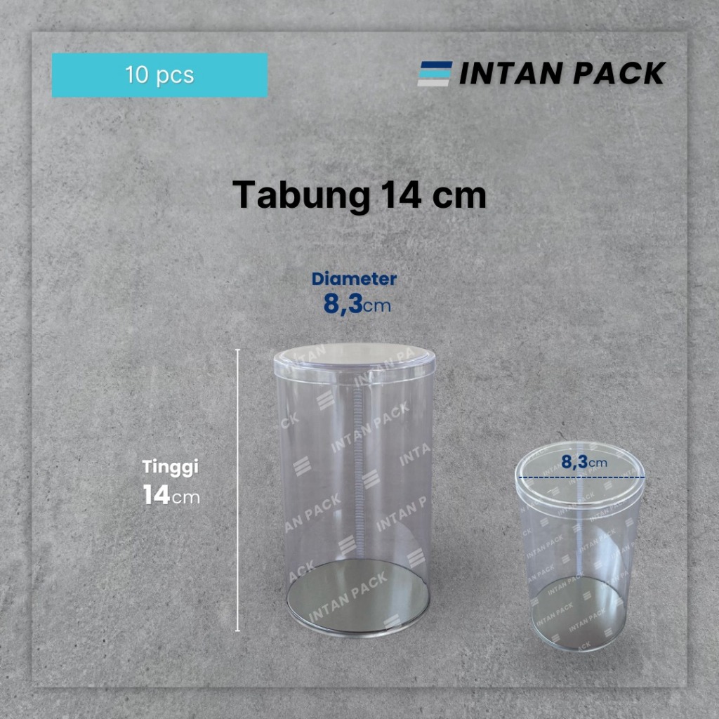 Mika Toples Tabung Untuk Kue Kering 14 cm (10 pcs)