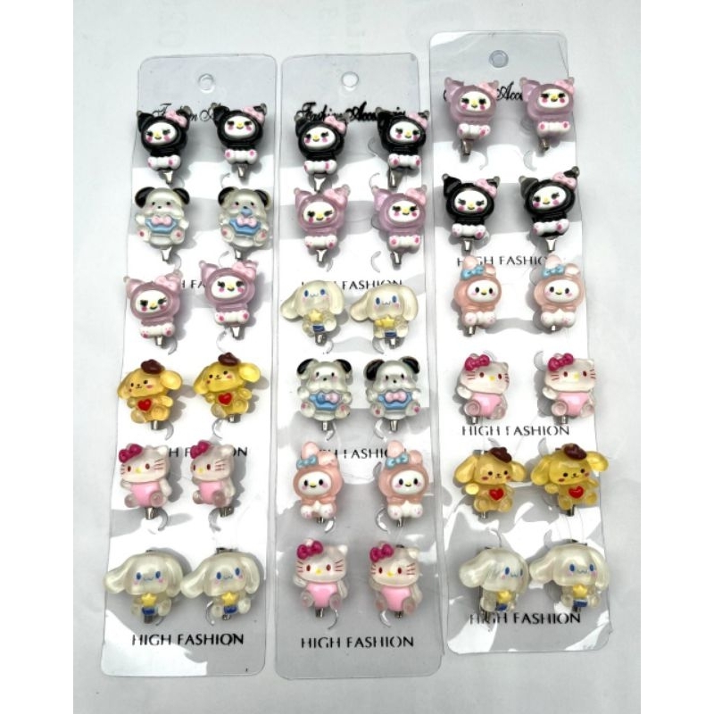 Bros karakter  sanrio isi 12 pcs Bros cllay multi karakter bros hijab anak bros kerudung pin hijab k