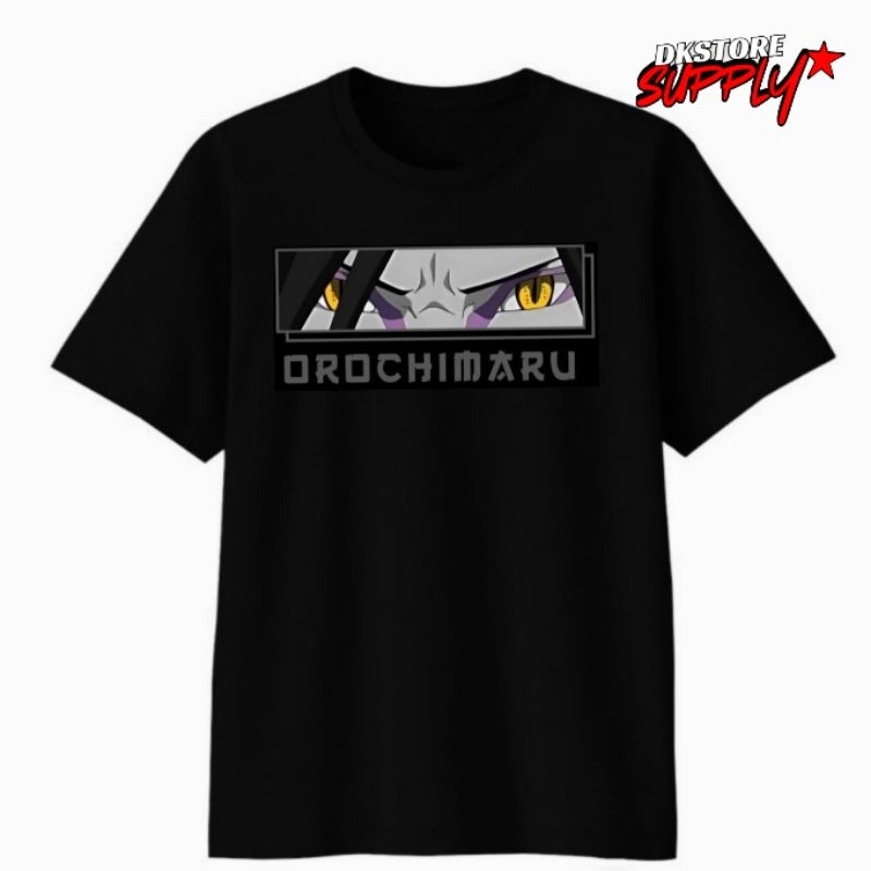 DKSTORE - OROCHIMARU eye tees black and white - KAOS orochimaru - BAJU karakter