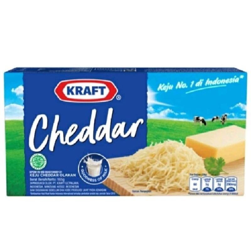 

Keju Kraft Cheddar 150gr KEMASAN BARU