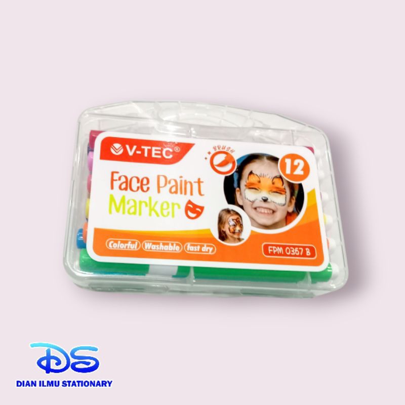 

face paint V-Tec 12 warna