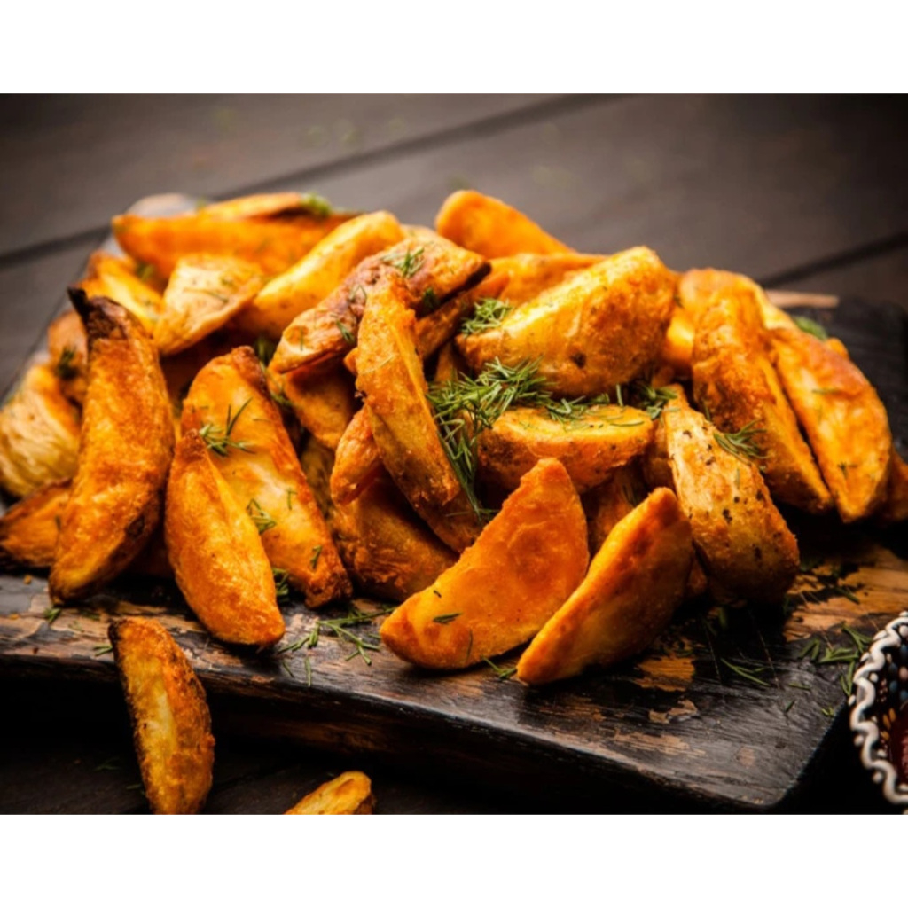 

PRIMS CORNER Potato Wedges Kentang Goreng Enak Crispy Frozen Food Berkualitas