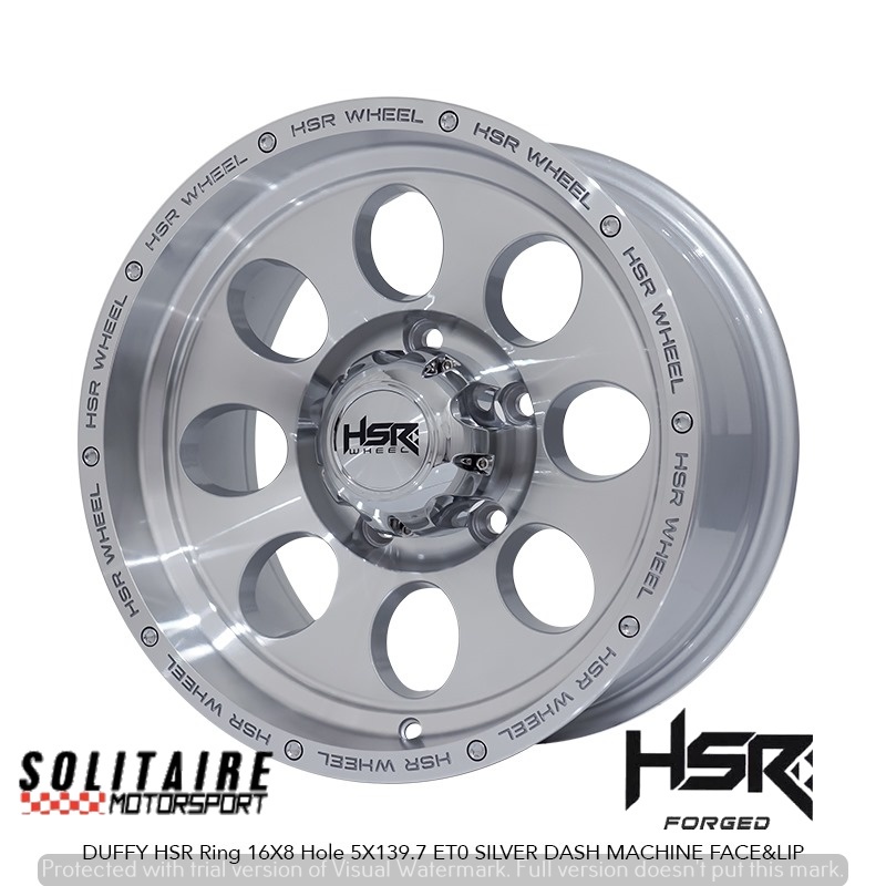 VELG MOBIL KATANA JIMNY TAFT FEROZA HSR RING 16 HSR DUFFY SILVER FREE PASANG