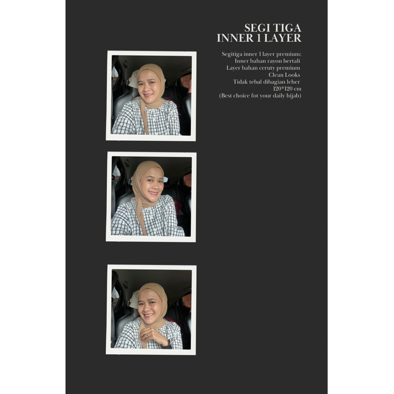 Hijab segitiga inner 1 layer