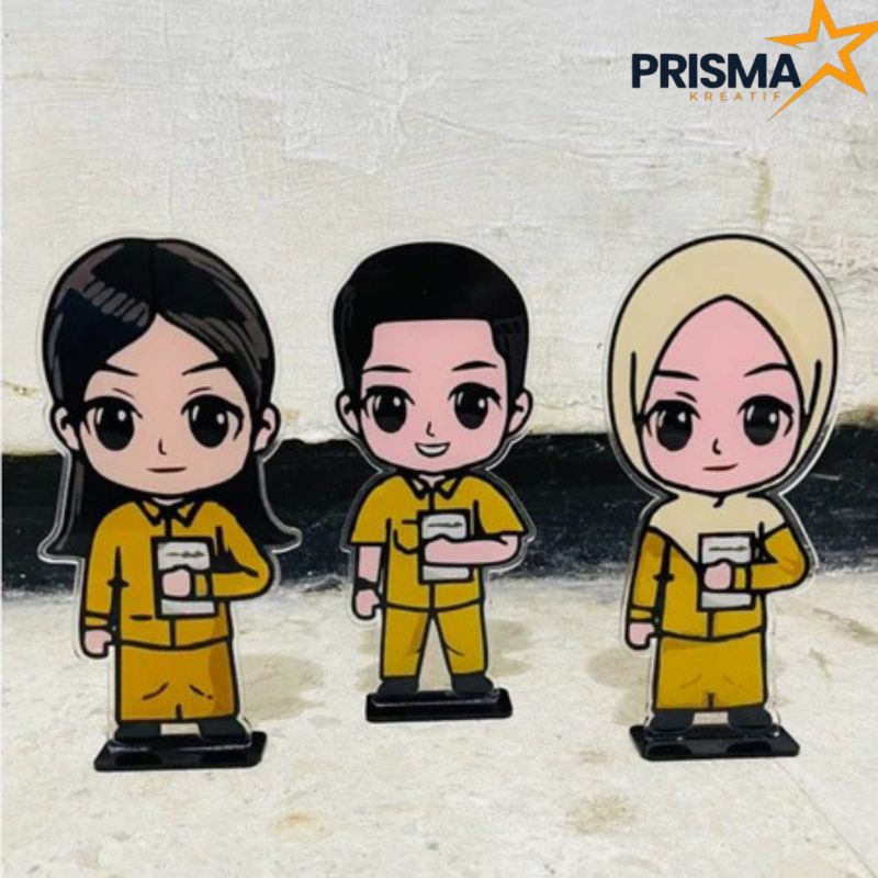 Piala Guru Karakter Guru Hadiah Guru Akrilik Piala Akrilik (Hari Guru PNS) Akrilik Saja - Piala Hari