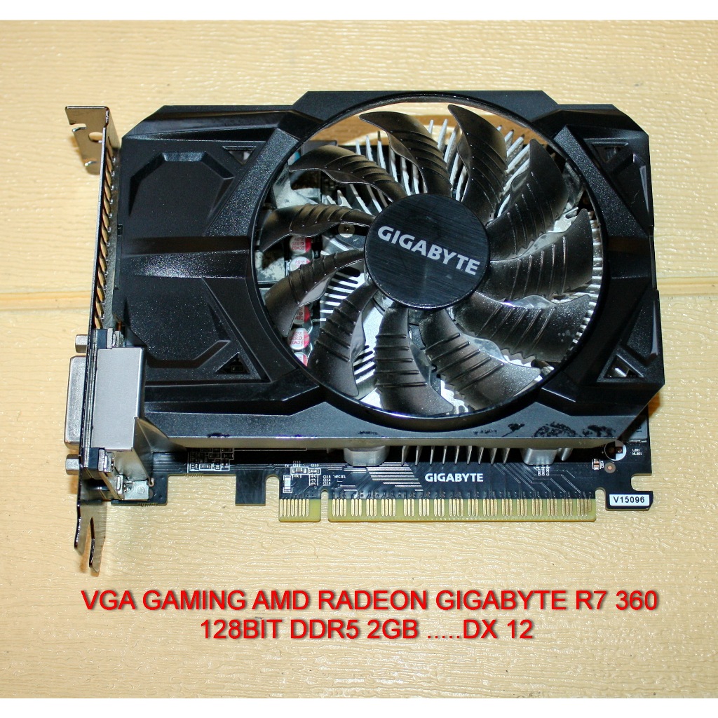 VGA GAMING AMD RADEON GIGABYTE R7 360 GV-R736OC-2GD 128BIT DDR5 2GB MULUS NORMAL