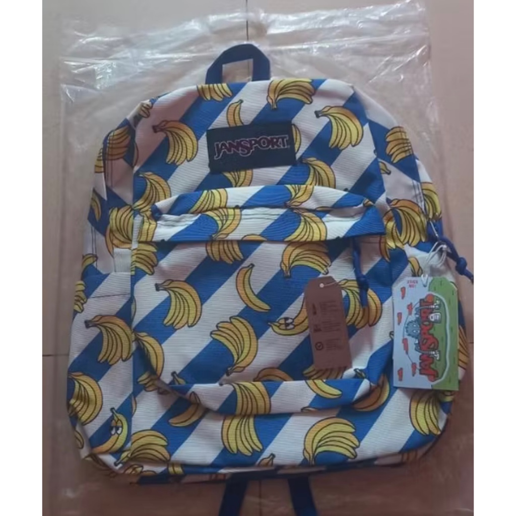TAS RANSEL JS JANSPORT SPORTS BAGS BANANA MOTIF / TAS RANSEL JANSPORT MOTIF PISANG / TAS RANSEL SEKO