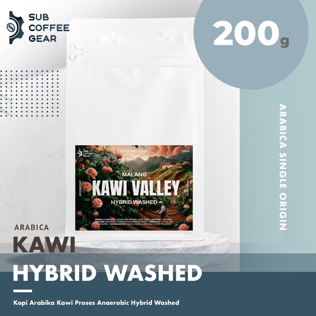 

KOPI ARABIKA KAWI HYBRID WASHED SINGLE ORIGIN ARABICA COFFEE BEANS GRADE 1 PREMIUM COFFEE BIJI KOPI SANGRAI KOPI BUBUK ARABICA SPECIALTY COFFEE FOR FILTER MANUAL BREW OR ESPRESSO ROASTED COFFEE BEAN JAVA COFFEE KOPI GUNUNG KAWI MALANG WASH ANAEROBIC