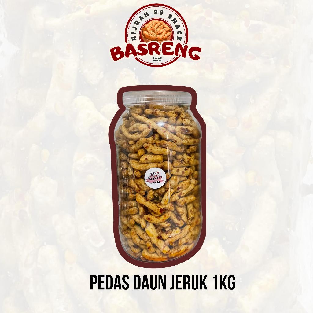 

Hijrah 99 Snack - Basreng daun jeruk Pedas 1kg - produk dapur rumahan