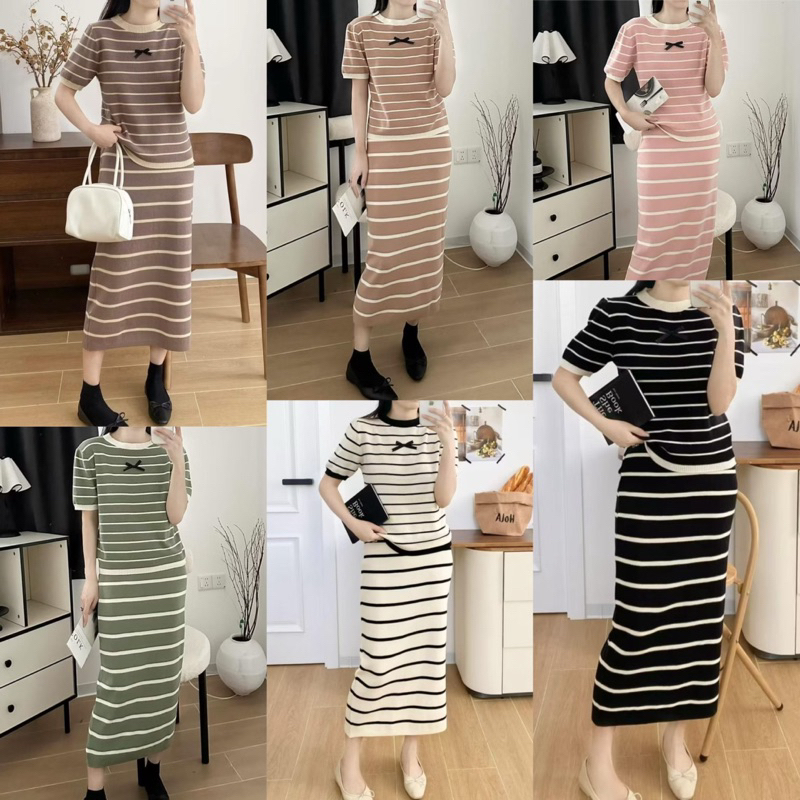 ONESET SALUR PITA KNIT / SETELAN ROK SALUR RAJUT