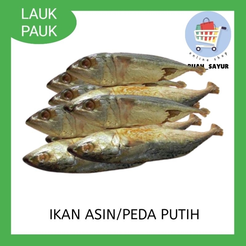 

Ikan asin/peda putih segar fres 100 gr
