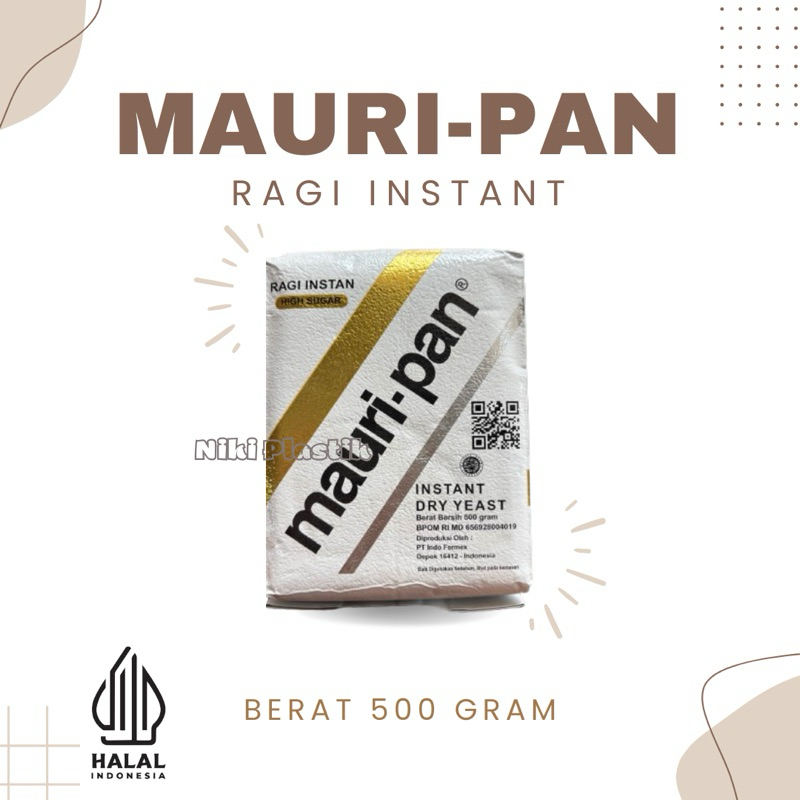 

Mauripan Ragi Instant Yeast 500gram