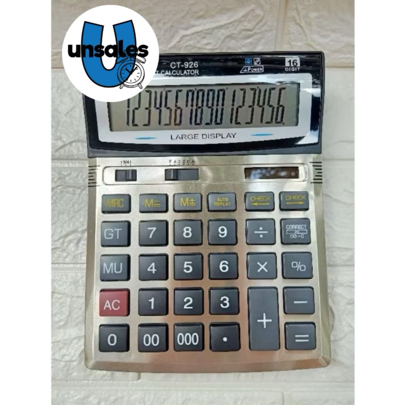 

Kalkulator BESAR Citizen CT 926 16 Digit - Kalkulator Dagang Warung Besar - Kalkulator MURAH GROSIR