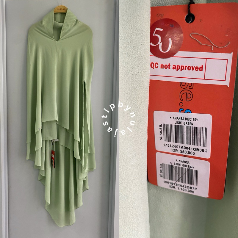 Sisesa Khimar Khansa Light Green