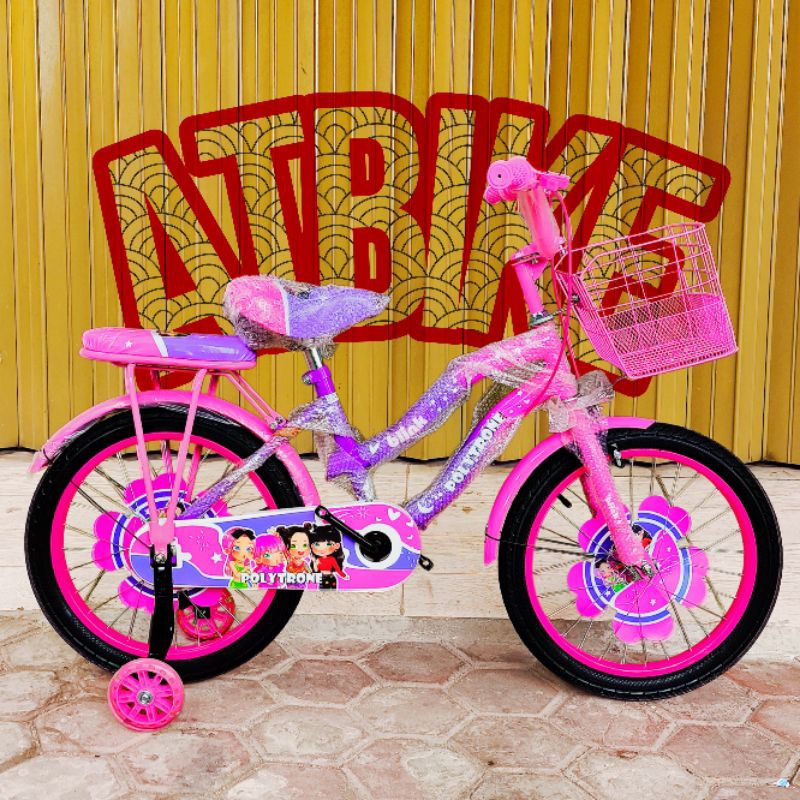sepeda anak cewek sepeda mini 18 murah