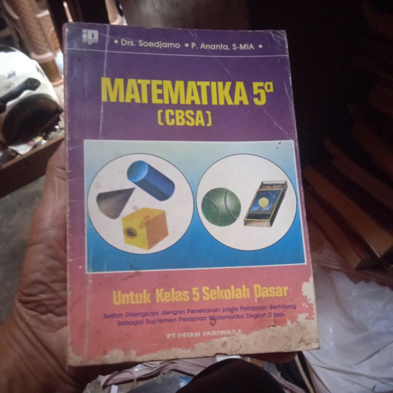 buku matematika 5a cbsa untuk kelas 5 SD buku original jadul