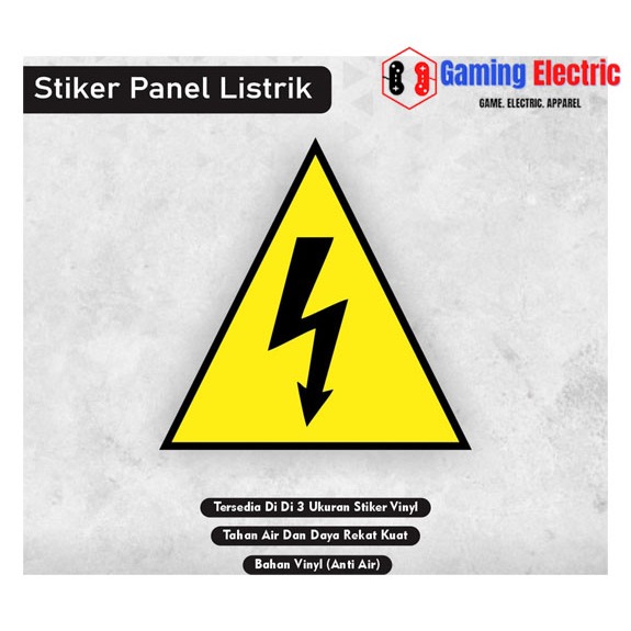 

Stiker Peringatan Panel Listrik Sgitiga / Sticker Danger Panel