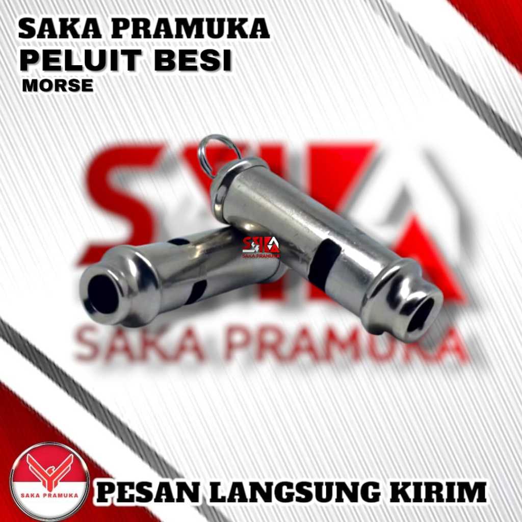 Pluit peluit besi morse pramuka