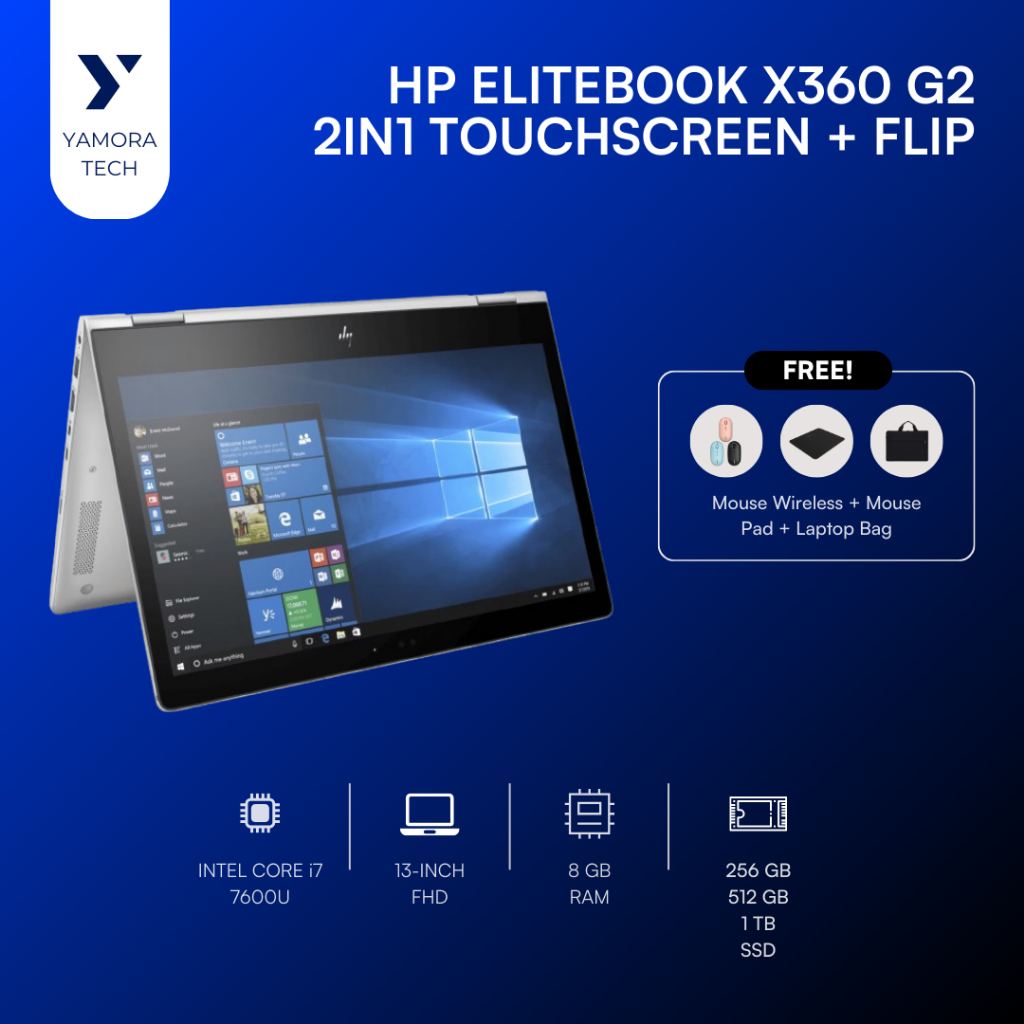 HP Elitebook X360 G2 Core i7 Gen 7 2in1 Touchscreen Flip