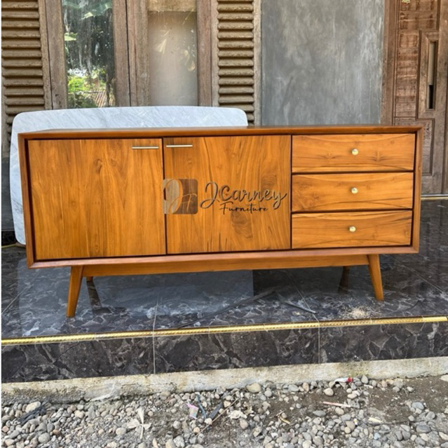 MEJA TV RETRO MINIMALIS , MEJA TV JATI MINIMALIS