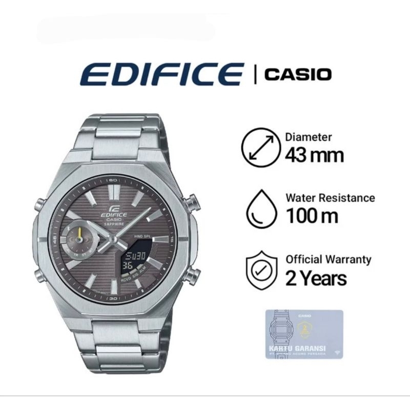 Casio Edifice Smartphone Link ECB-S10D-8A Jam Tangan Pria Original Garansi GAP 2 THN