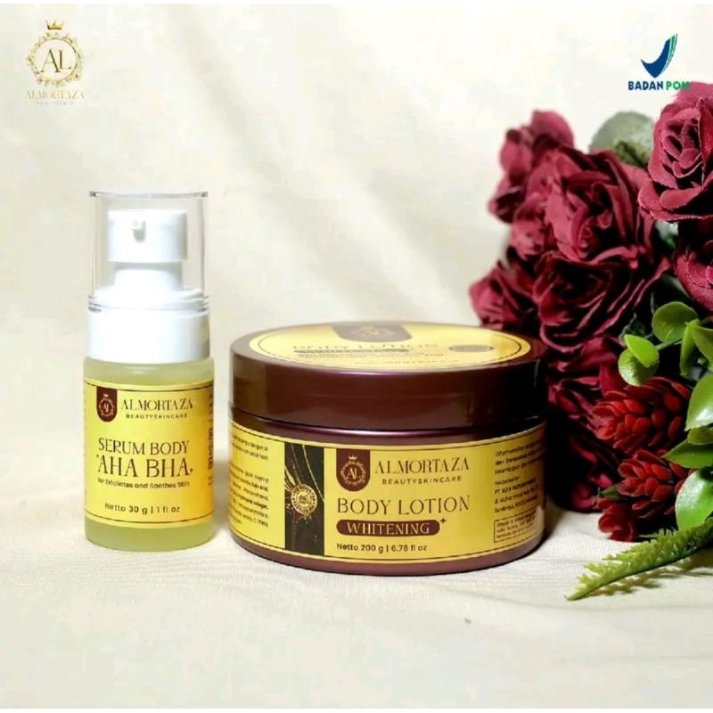 ALMORTAZA Body Care HB Almortaza Serum AHA Almortaza Ori Mencerahkan Memutihkan Kulit