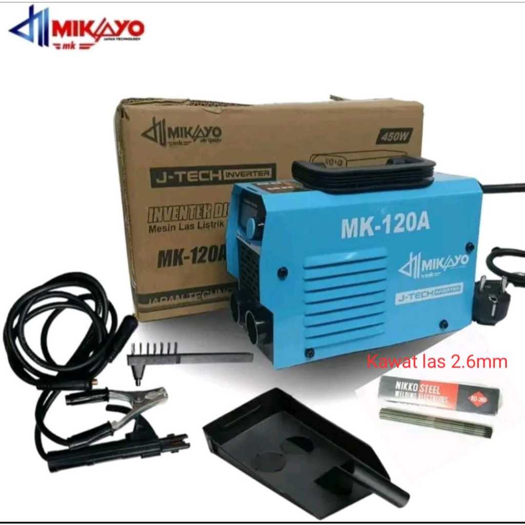 Mikayo 120A Mesin Travo Las Listrik Inverter / Travo Las 450 Watt MESIN LAS 450 WAT 120 AMPER ORIGIN
