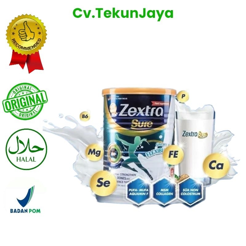 Zextra Sure Gold Susu atasi Masalah Tulang Sendi Dan Rematik Terbaik 1 Kaleng