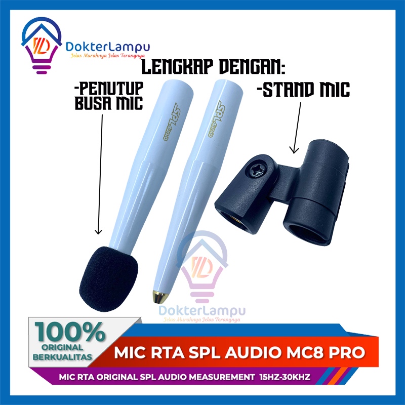 Mic RTA SPL Audio MC8 Microphone SPL RTA MEASUREMENT MC-8 PRO 15HZ-30KHZ