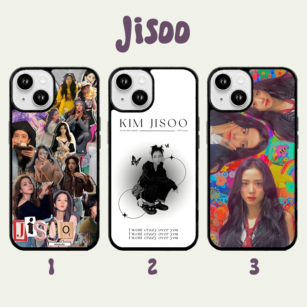 Jisoo - Softcase Glossy (BERGARANSI) Iphone samsung xiaomi redmi oppo vivo realme (Case Casing hp)