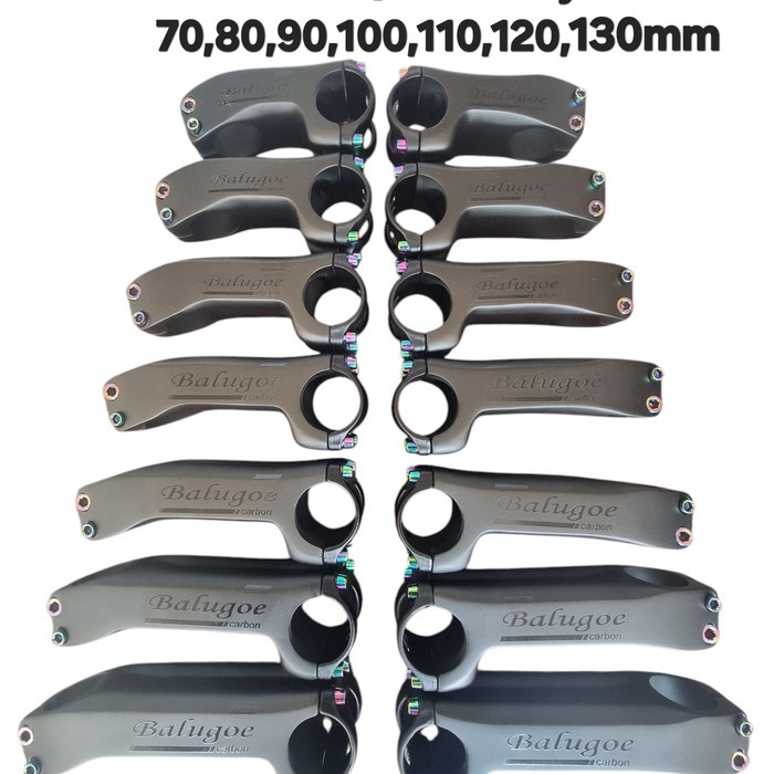Balugoe Stem Carbon 31.8 mm Stang Stem Handlebar Dropbar Sepeda Roadbike MTB