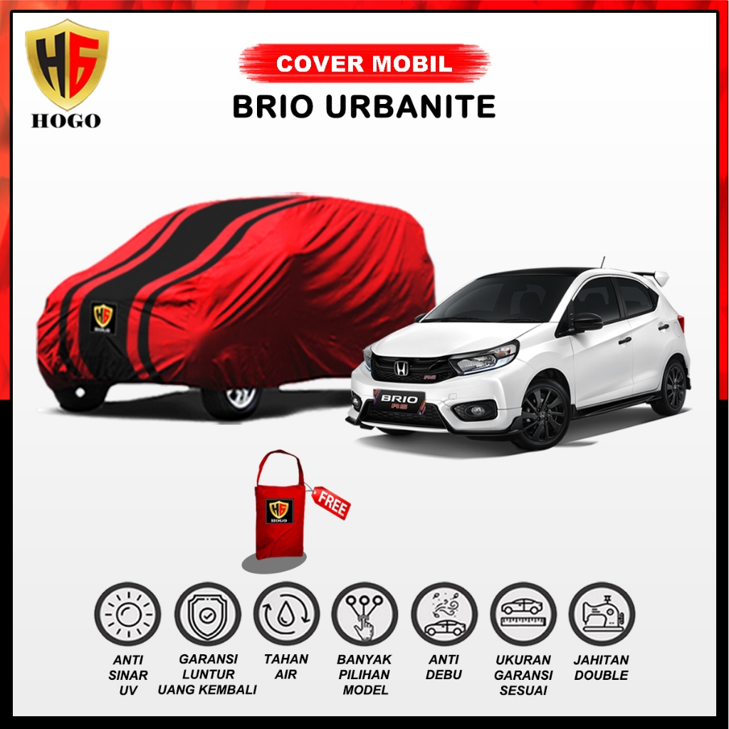 Hogo Body Cover Mobil Brio Urbanite / Sarung Penutup Honda All New Brio Satya 2022 2023 / Selimut Ma