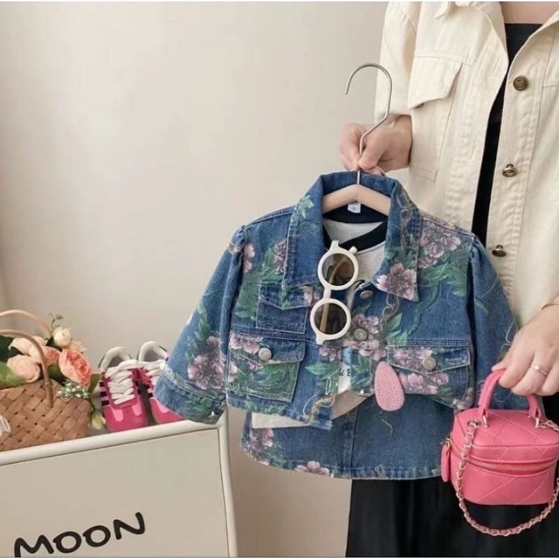 littleflamingo Setelan baju kemeja + rok anak perempuan