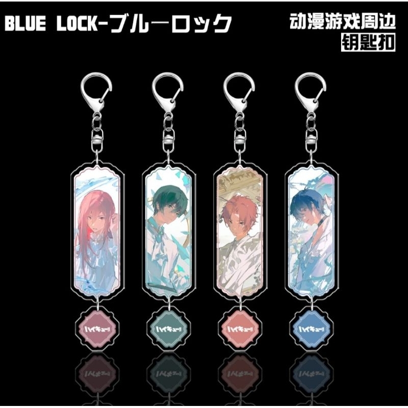 [READY] OME gantungan kunci Keychain Akrilik Anime Blue Lock Itoshi Sae, Nagi, Reo, Isagi, Itoshi ri