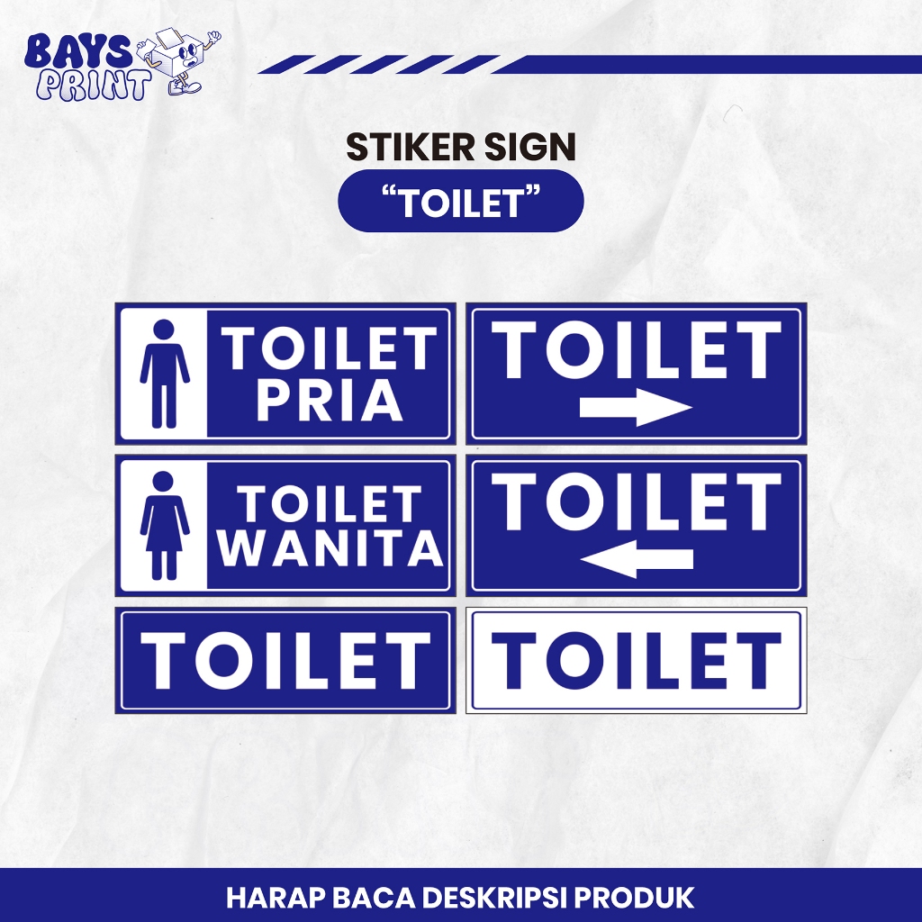 

STIKER TOILET | STIKER TOILET PRIA | STIKER TOILET WANITA | STICKER SIGN TOILET