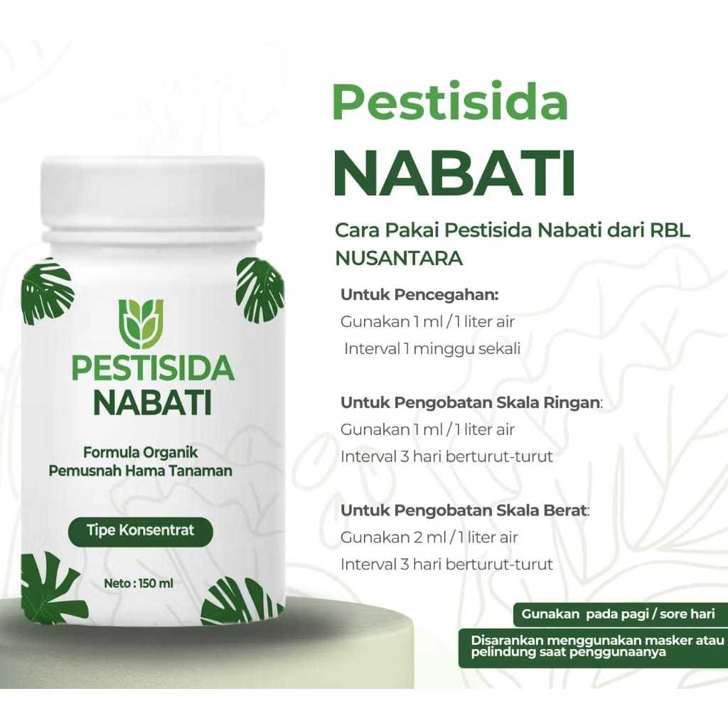 Pestisida Nabati 150ml Formula Organik Tipe Konsentrat untuk Semua Hama Tanaman