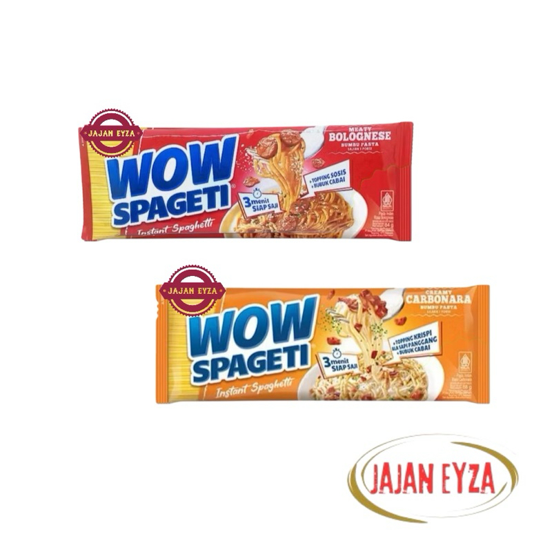 

WOW SPAGETI INSTANT | MEATY BOLOGNESE | CREAMY CARBONARA - 3 PCS @84 GR