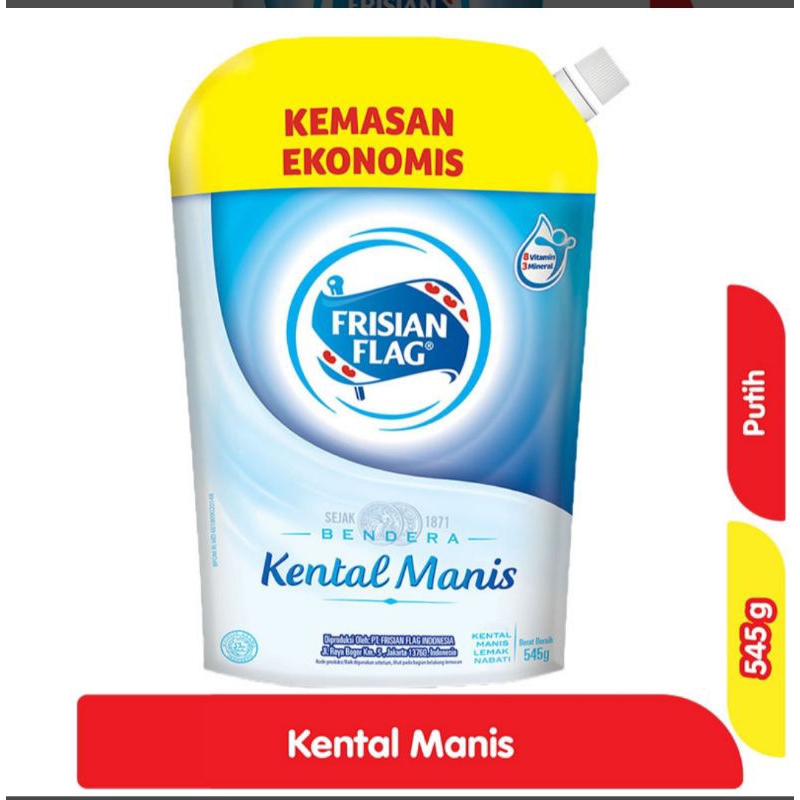 

frisian flag kental manis pouch 545g coklat vanilla
