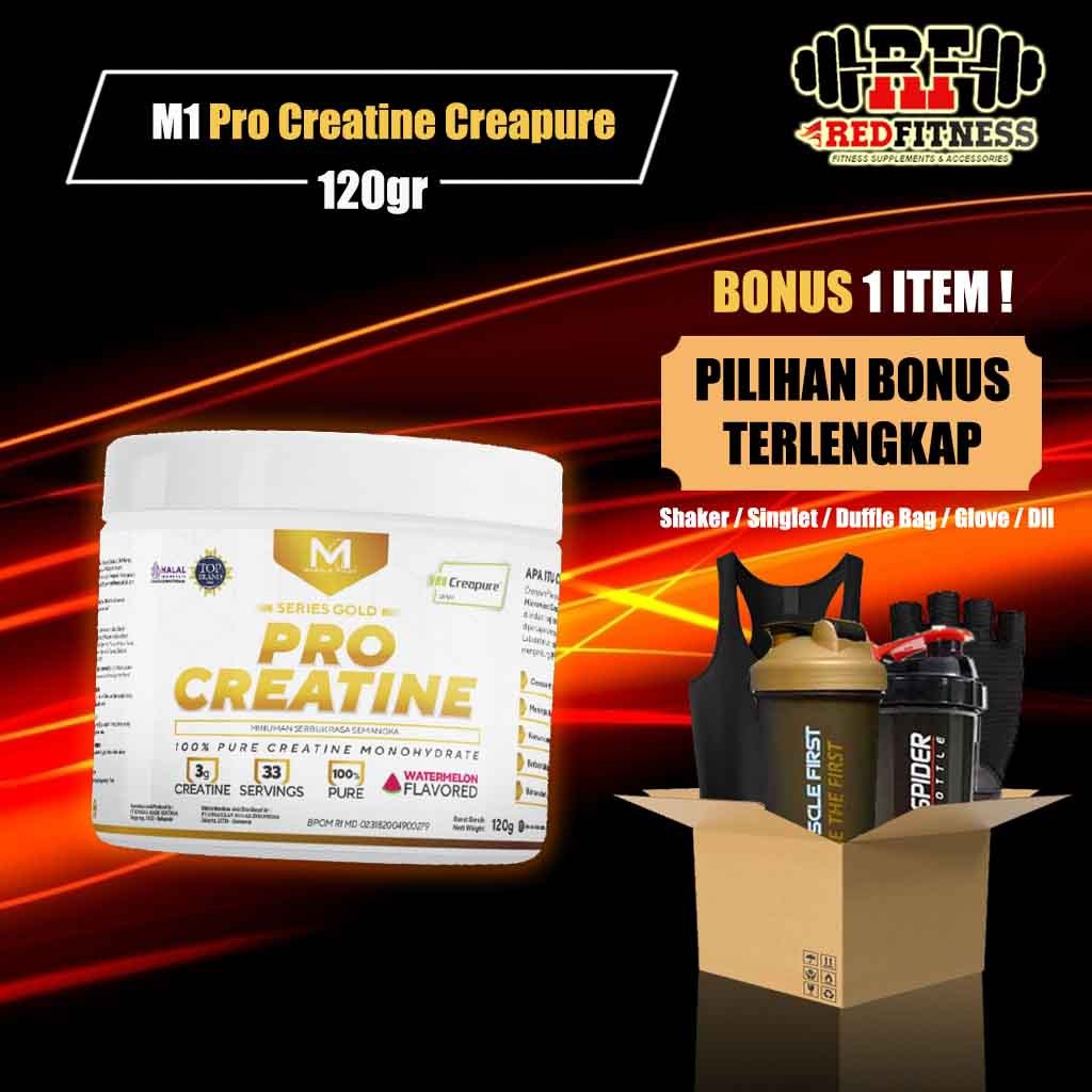 M1 Muscle First PRO CREATINE CREAPURE (120 & 240 gram) / MuscleFirst Creatine BPOM