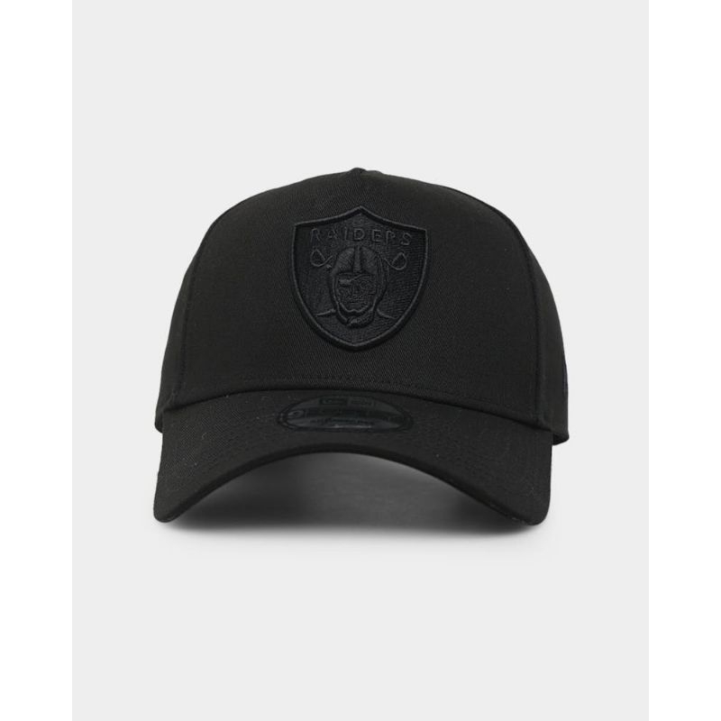 Raiders full black 9forty A-Frame udjustable snapback