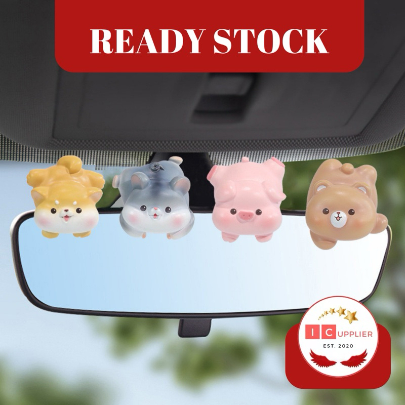 [BISA COD] Car PC Monitor Setup PC Animal Decoration / Dekorasi Hiasan Mobil Desk Setup Pc Meja Bela