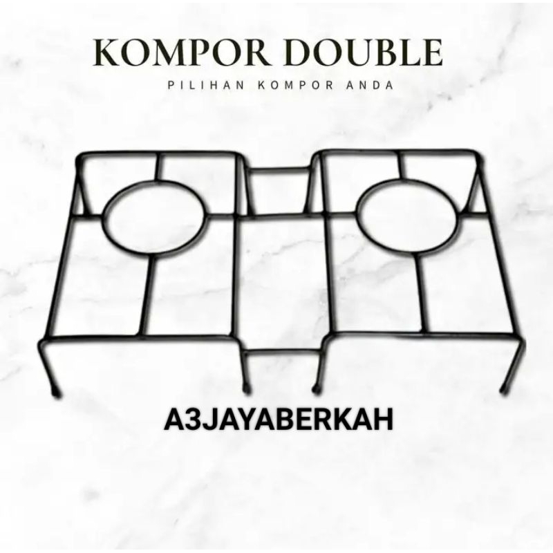 Tatakan oven 2 Tungku kompor standar/jumbo/ Rangka kompor rinai 2 tungku/jagrak kompor rinai 2 tungk