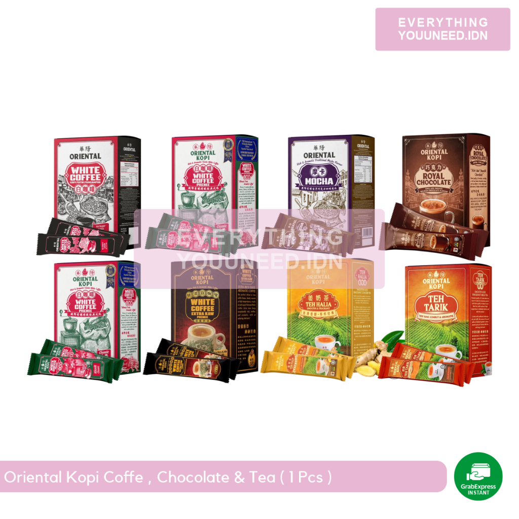 

Oriental Kopi | Chocolate | Teh All Varian Per Sachet